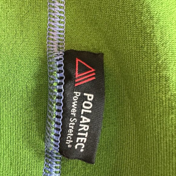 Cloudveil Pullover Mens Large Green Half Zipper Polartec Stretch Outdoor Hiking - Picture 5 of 16